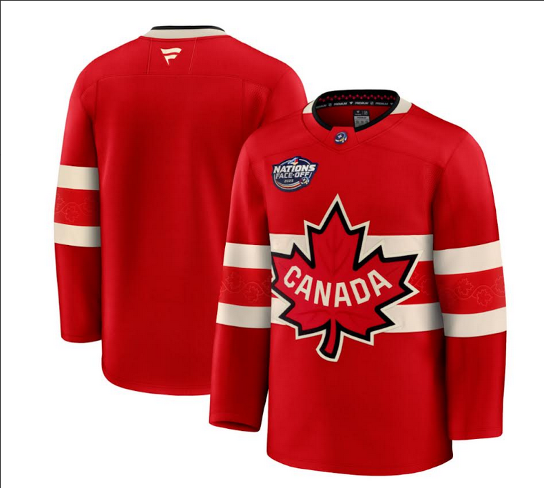2025 Men Canada red NHL Custom jersey